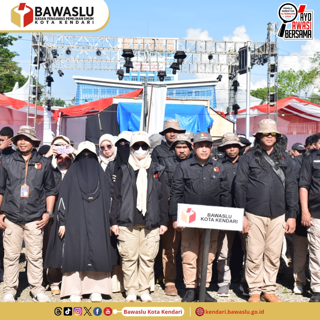 Bawaslu se-Sulawesi Tenggara Gelar Apel Siaga Kesiapan Pengawasan Pemilu 2024