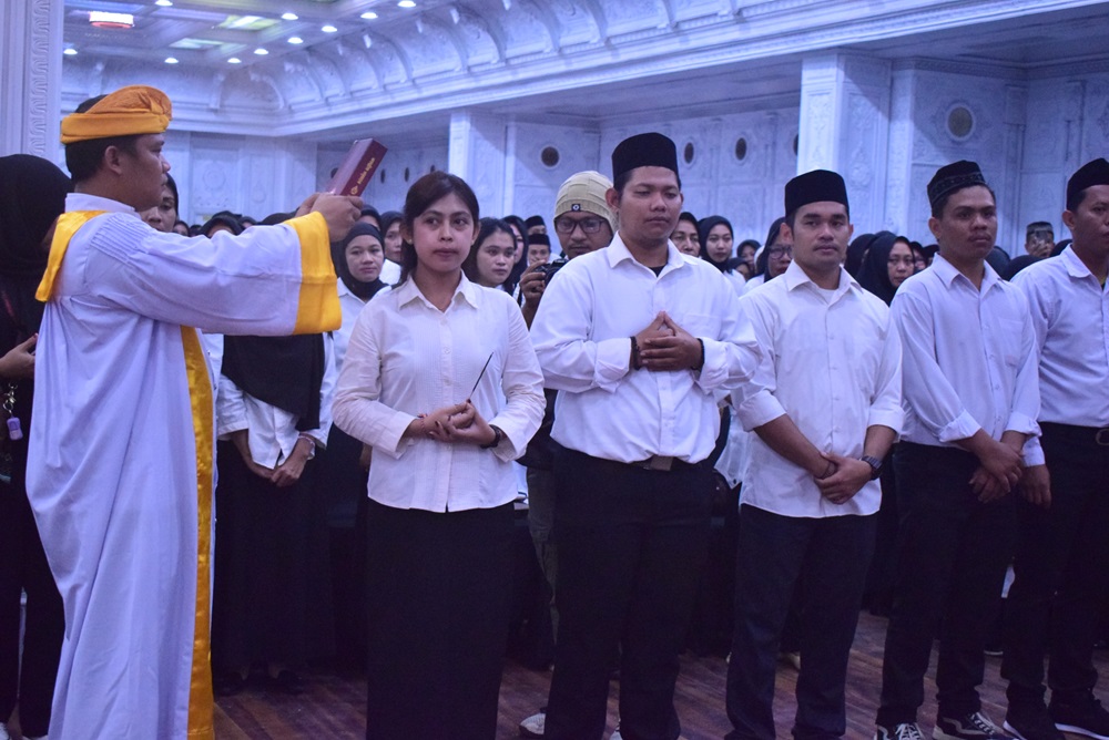 Bawaslu Kendari Lantik 1.030 Petugas Pengawas TPS Pemilu 2024