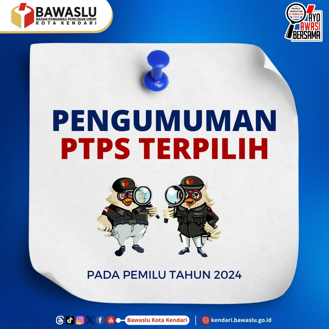 Pengumuman PTPS Terpilih Pemilu 2024